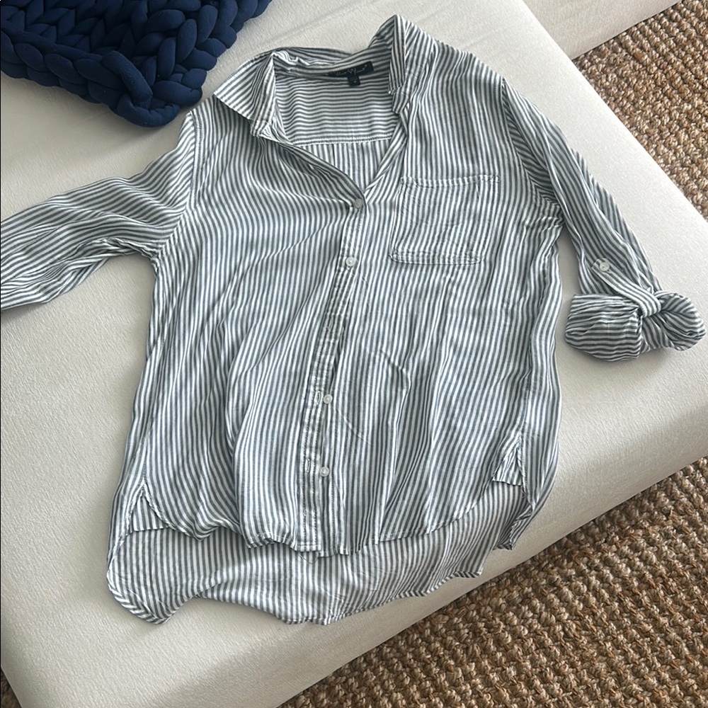 Striped button down size medium